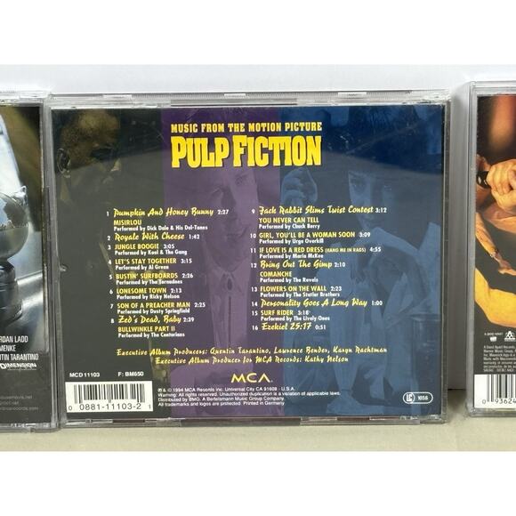 Quentin Tarantino Soundtrack Bundle – Kill Bill Death Proof Pulp Fiction (Lot) - Picture 9 of 16